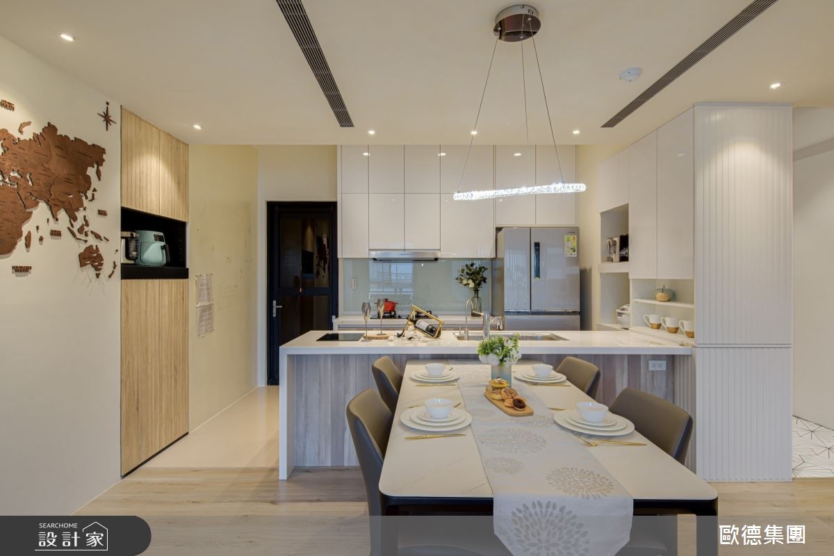 32坪新成屋(5年以下)＿現代風餐廳廚房吧檯案例圖片＿台灣歐德傢俱股份有限公司＿歐德_143之13