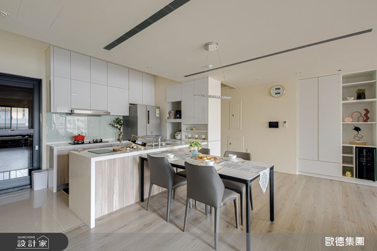 32坪新成屋(5年以下)＿現代風餐廳廚房吧檯案例圖片＿台灣歐德傢俱股份有限公司＿歐德_143之15