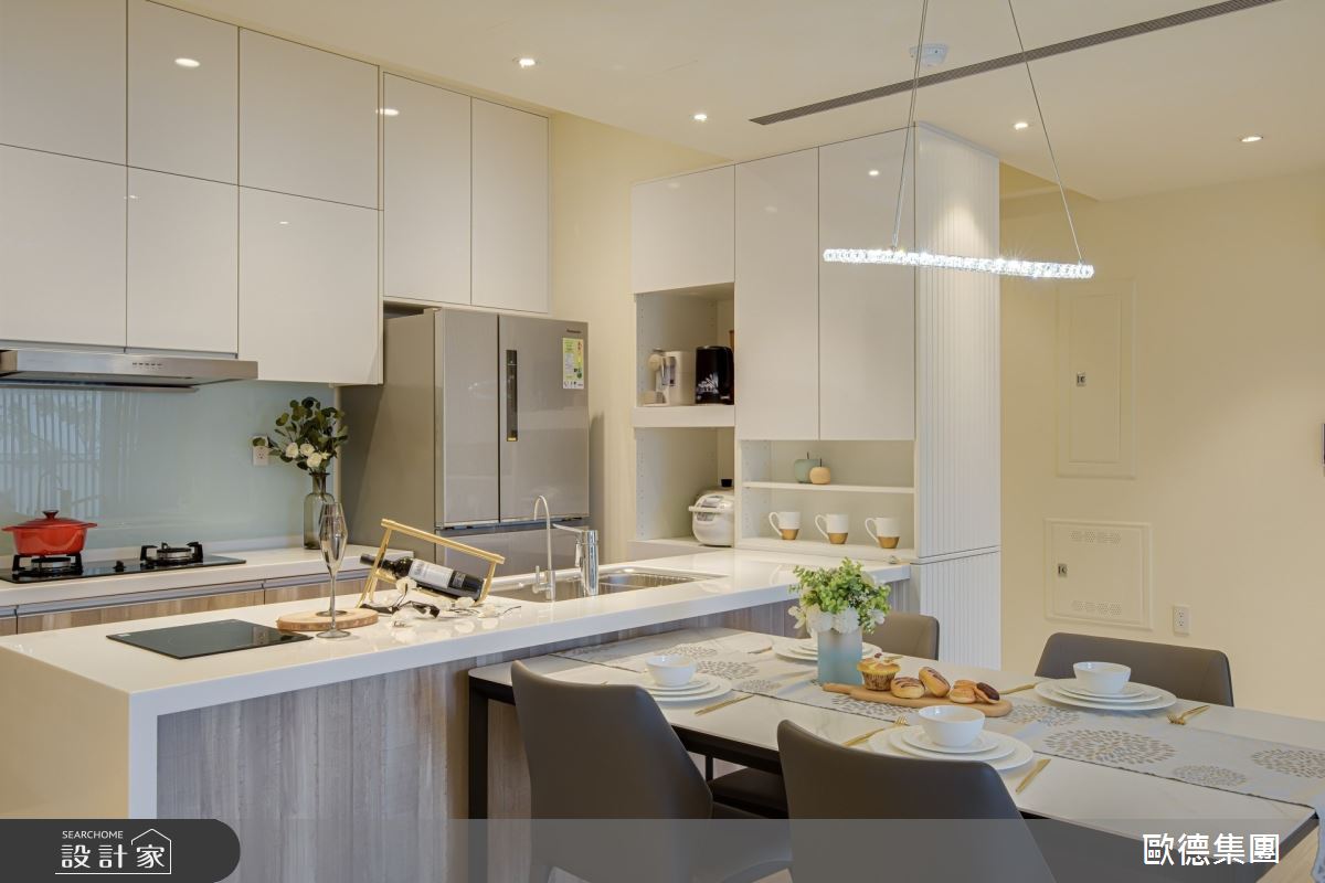 32坪新成屋(5年以下)＿現代風餐廳廚房吧檯案例圖片＿台灣歐德傢俱股份有限公司＿歐德_143之16