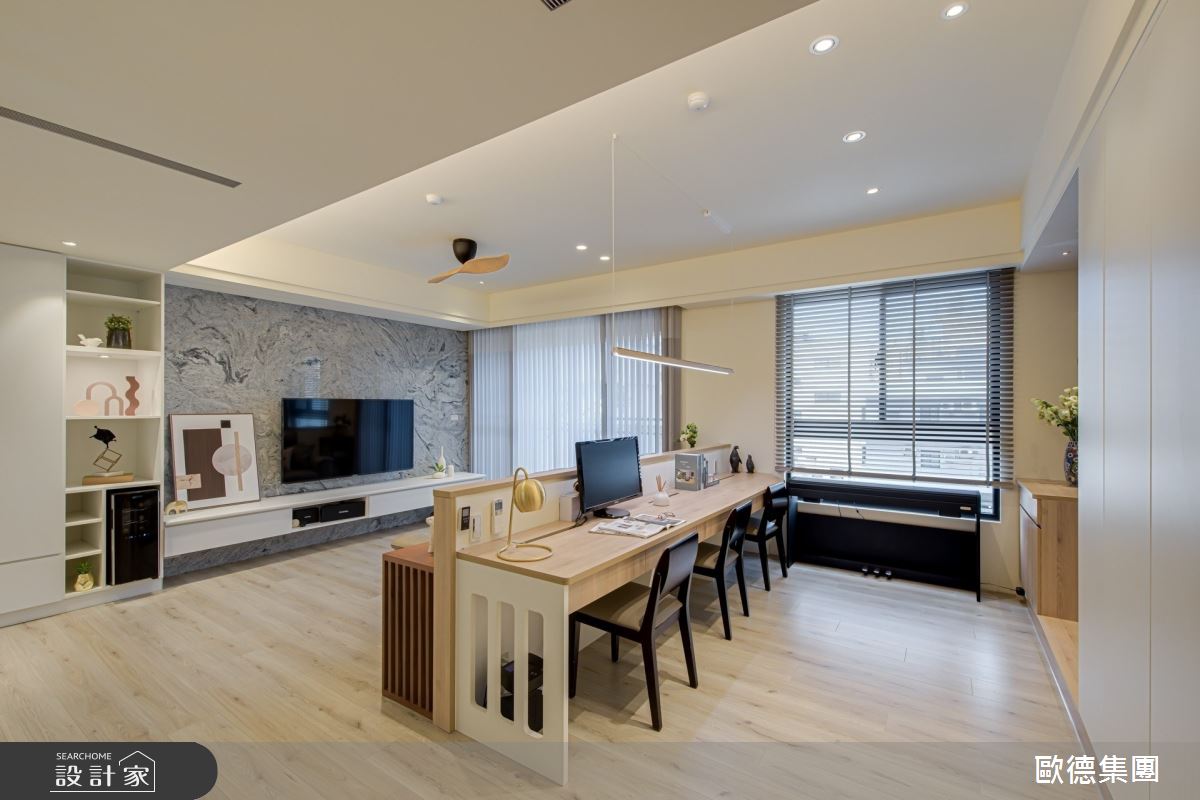32坪新成屋(5年以下)＿現代風客廳書房案例圖片＿台灣歐德傢俱股份有限公司＿歐德_143之19