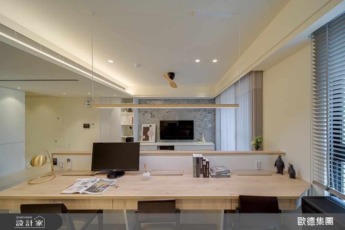 32坪新成屋(5年以下)＿現代風客廳書房案例圖片＿台灣歐德傢俱股份有限公司＿歐德_143之21