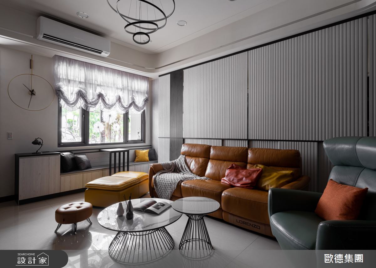 50坪新成屋(5年以下)＿現代風客廳臥榻案例圖片＿台灣歐德傢俱股份有限公司＿歐德_145之3
