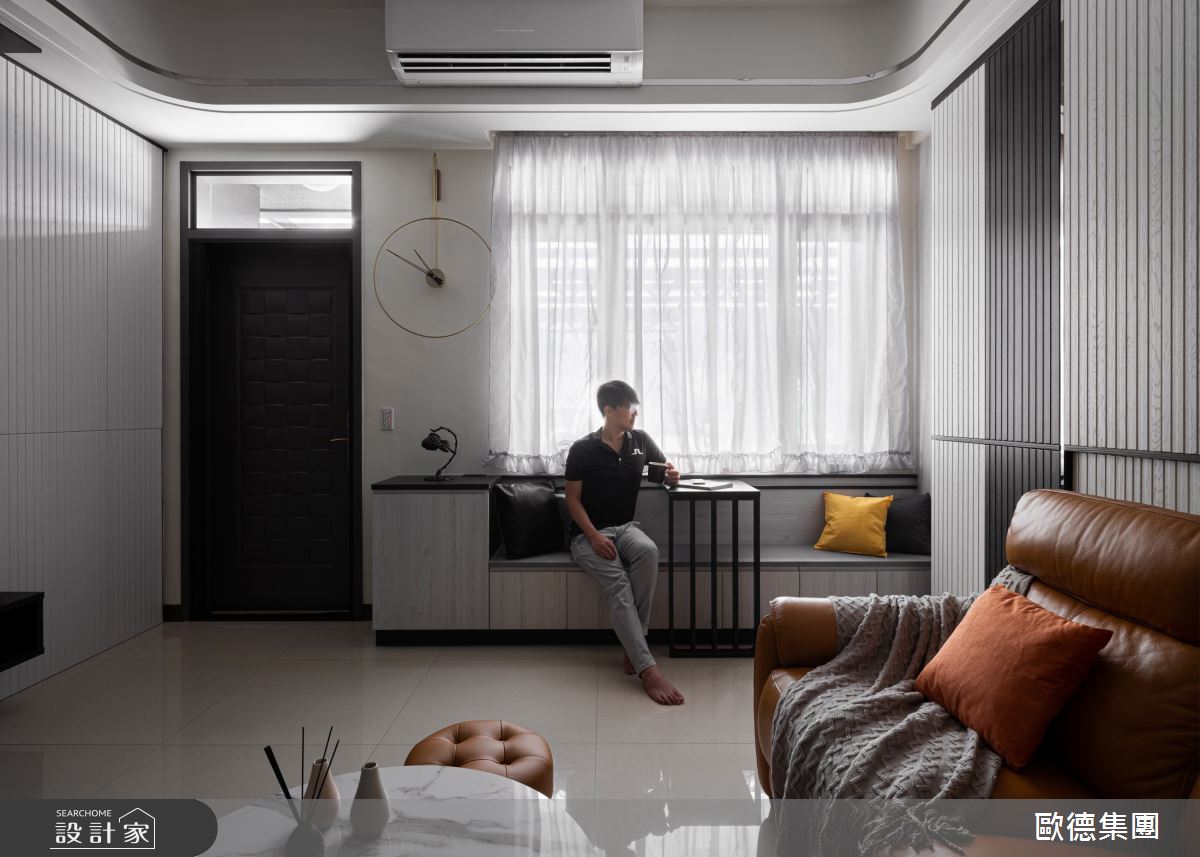 50坪新成屋(5年以下)＿現代風玄關客廳臥榻案例圖片＿台灣歐德傢俱股份有限公司＿歐德_145之8