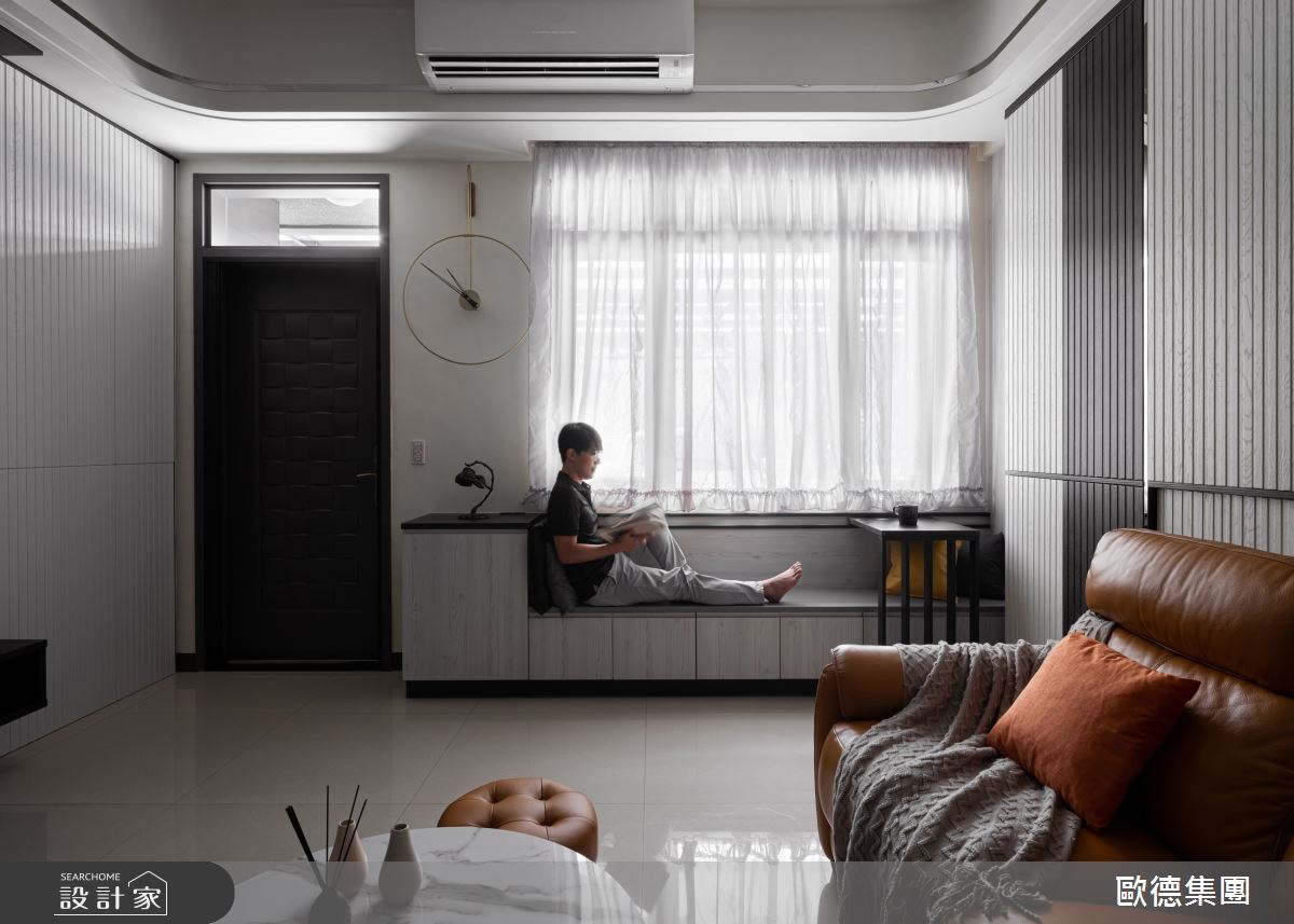 50坪新成屋(5年以下)＿現代風玄關客廳臥榻案例圖片＿台灣歐德傢俱股份有限公司＿歐德_145之9