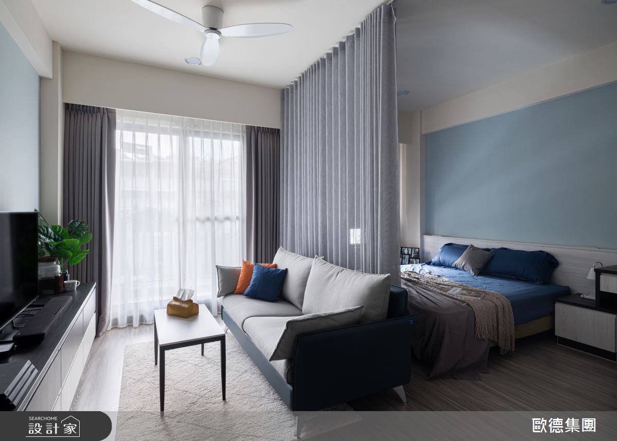 50坪新成屋(5年以下)＿現代風臥室陽台案例圖片＿台灣歐德傢俱股份有限公司＿歐德_145之25