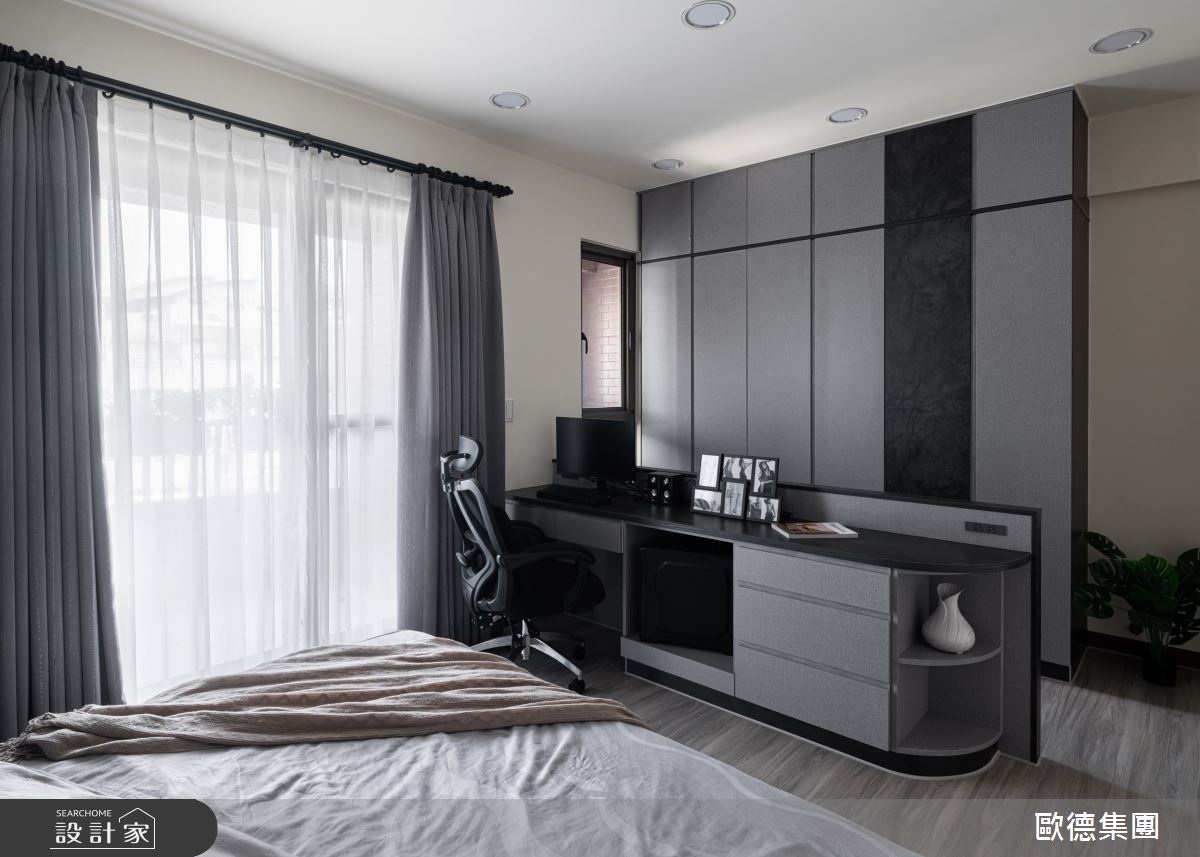 50坪新成屋(5年以下)＿現代風臥室陽台案例圖片＿台灣歐德傢俱股份有限公司＿歐德_145之32