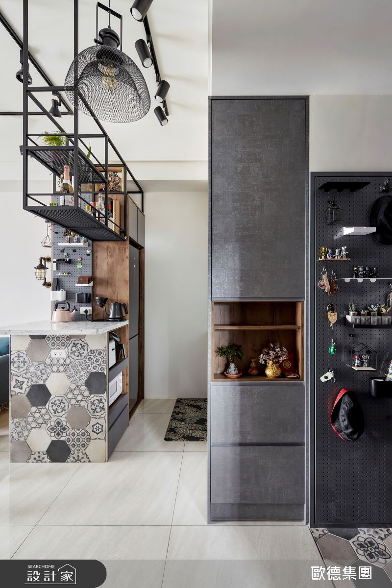 14坪新成屋(5年以下)＿混搭風玄關廚房案例圖片＿台灣歐德傢俱股份有限公司＿歐德_147之5