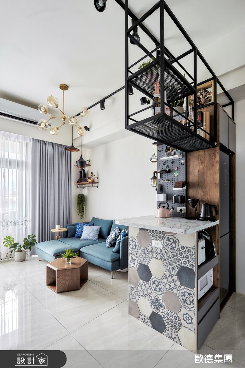 14坪新成屋(5年以下)＿混搭風客廳廚房案例圖片＿台灣歐德傢俱股份有限公司＿歐德_147之7