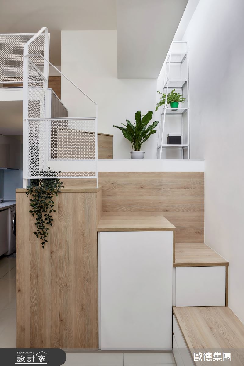 14坪新成屋(5年以下)＿混搭風樓梯案例圖片＿台灣歐德傢俱股份有限公司＿歐德_147之25