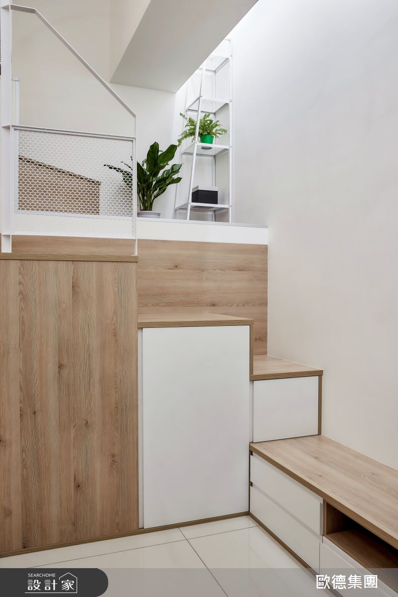 14坪新成屋(5年以下)＿混搭風樓梯案例圖片＿台灣歐德傢俱股份有限公司＿歐德_147之26