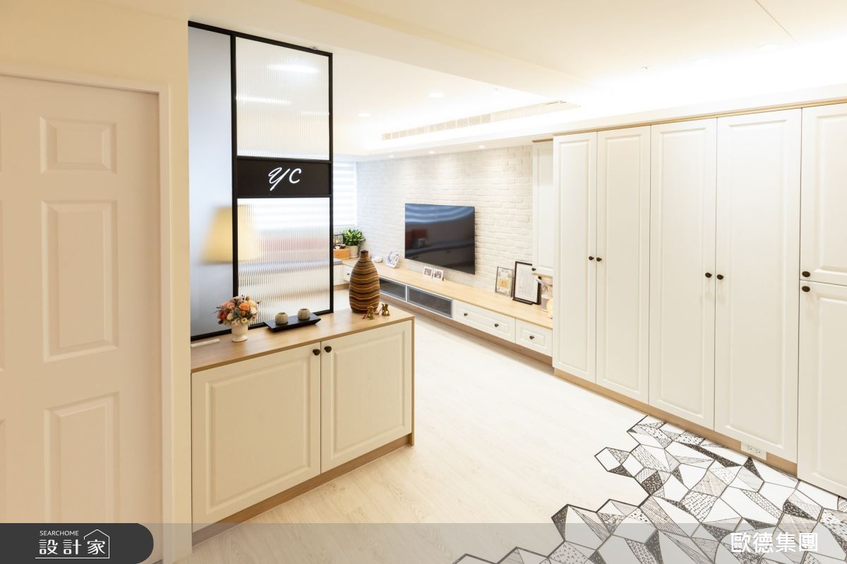 32坪老屋(16~30年)＿鄉村風玄關案例圖片＿台灣歐德傢俱股份有限公司＿歐德_150之1