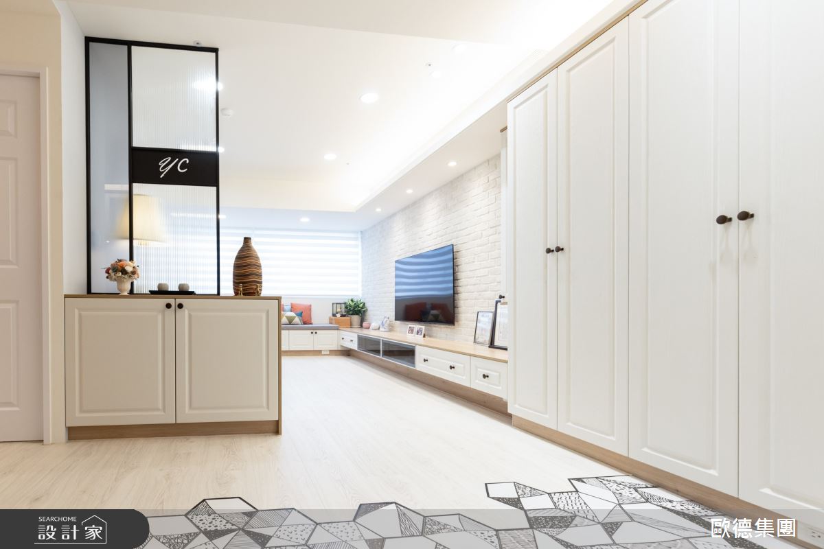 32坪老屋(16~30年)＿鄉村風玄關案例圖片＿台灣歐德傢俱股份有限公司＿歐德_150之2