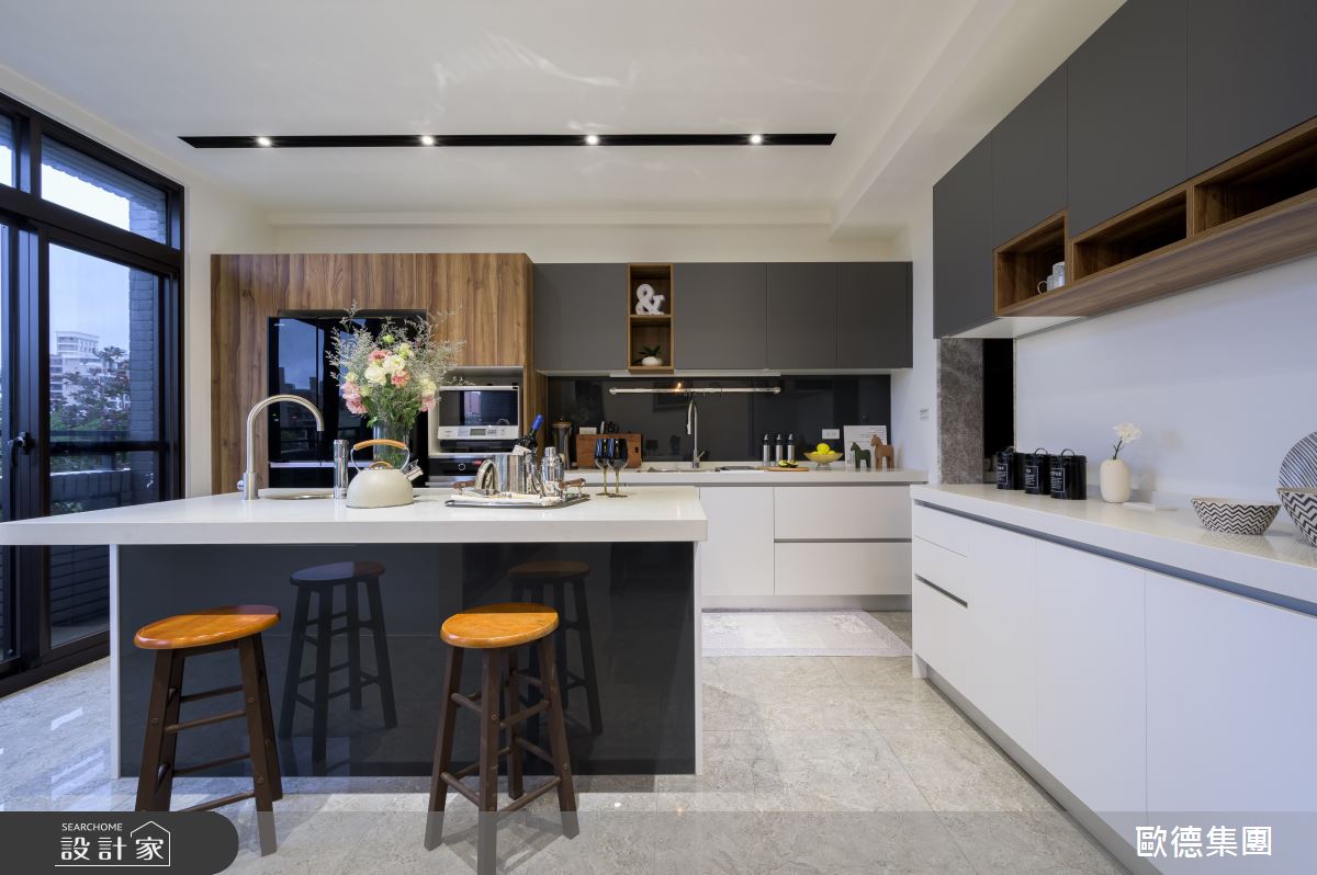 35坪新成屋(5年以下)＿現代風廚房案例圖片＿台灣歐德傢俱股份有限公司＿歐德_153之20
