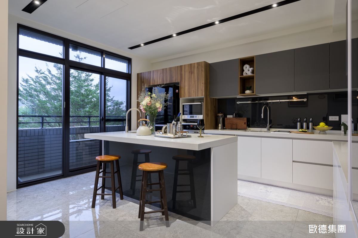 35坪新成屋(5年以下)＿現代風廚房案例圖片＿台灣歐德傢俱股份有限公司＿歐德_153之21