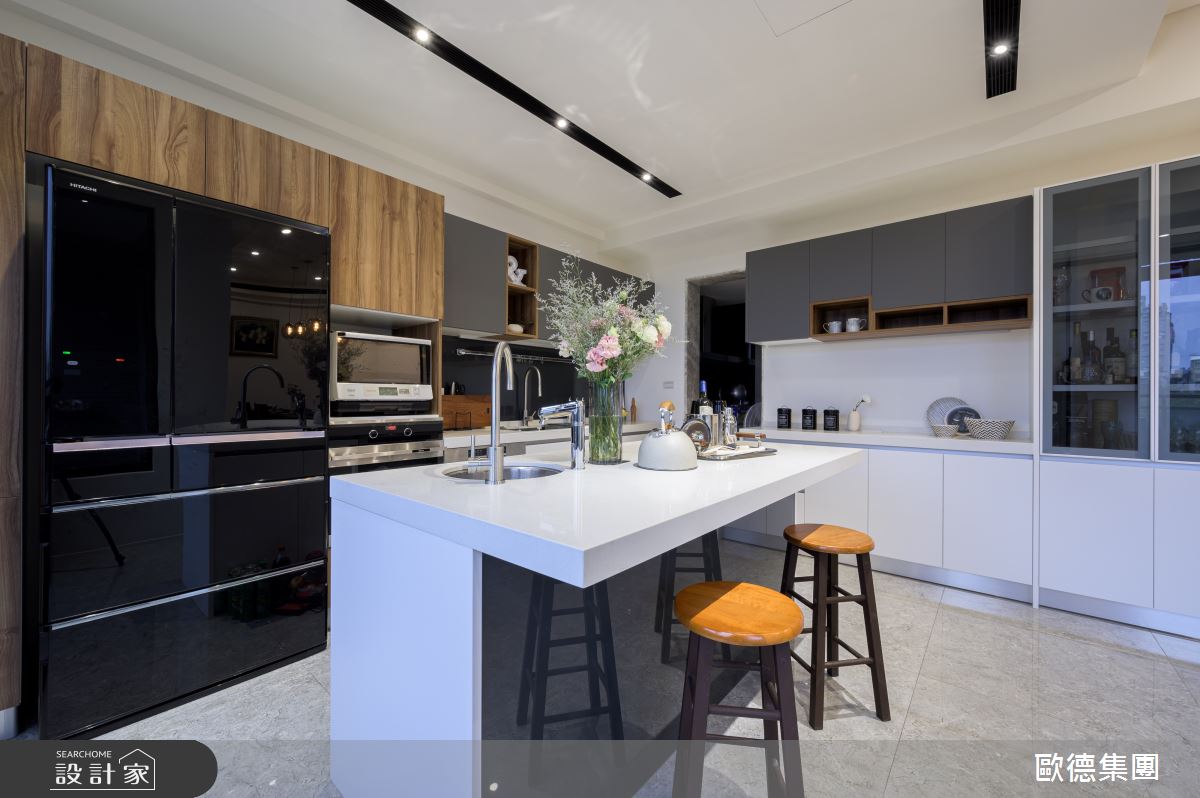 35坪新成屋(5年以下)＿現代風廚房案例圖片＿台灣歐德傢俱股份有限公司＿歐德_153之22