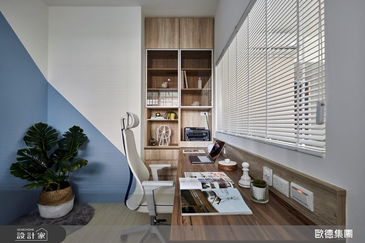 18坪新成屋(5年以下)＿北歐風書房案例圖片＿台灣歐德傢俱股份有限公司＿歐德_155之18