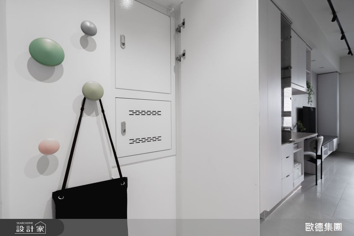26坪新成屋(5年以下)＿混搭風玄關案例圖片＿台灣歐德傢俱股份有限公司＿歐德_157之4
