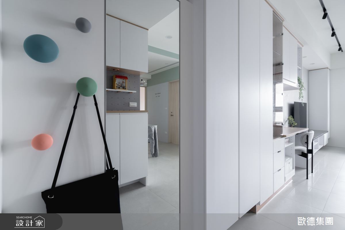 26坪新成屋(5年以下)＿混搭風玄關案例圖片＿台灣歐德傢俱股份有限公司＿歐德_157之5