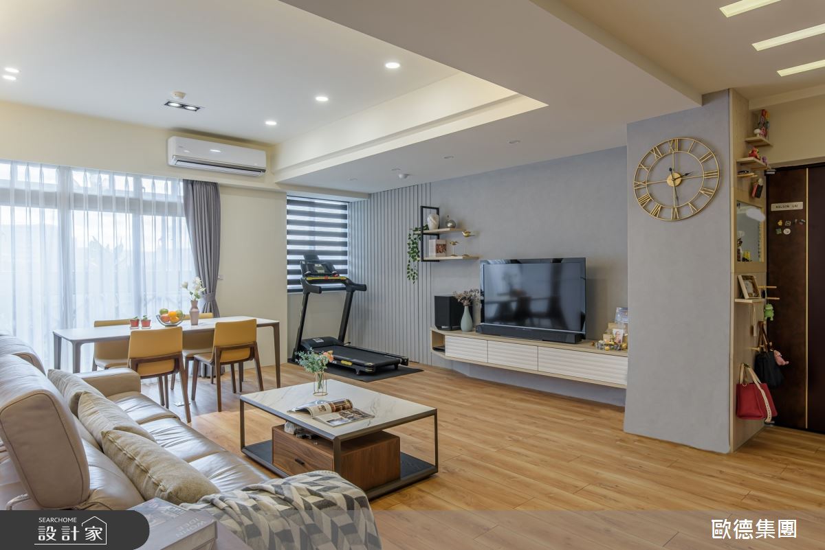28坪老屋(16~30年)＿北歐風客廳案例圖片＿台灣歐德傢俱股份有限公司＿歐德_159之3