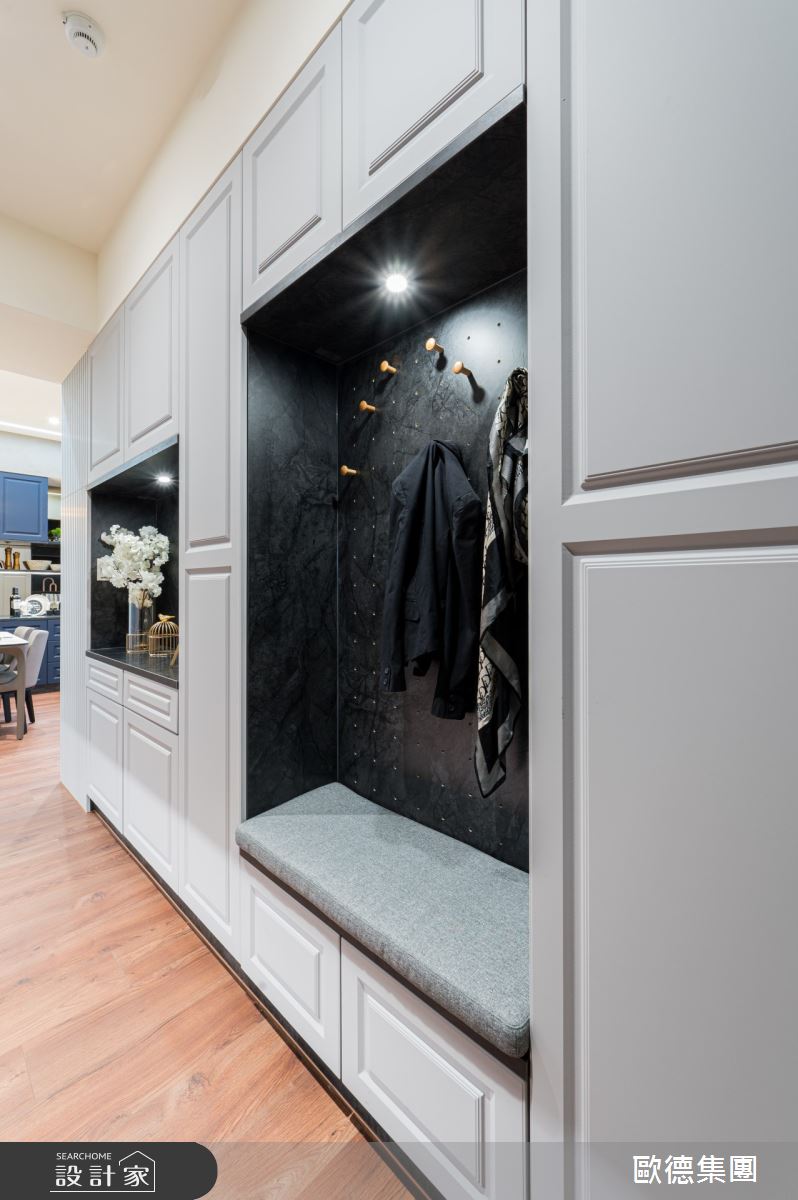 28坪新成屋(5年以下)＿混搭風玄關案例圖片＿台灣歐德傢俱股份有限公司＿歐德_162之4