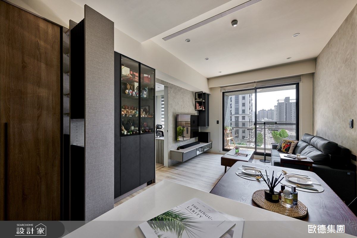 17坪新成屋(5年以下)＿現代風客廳餐廳中島案例圖片＿台灣歐德傢俱股份有限公司＿歐德_164之13