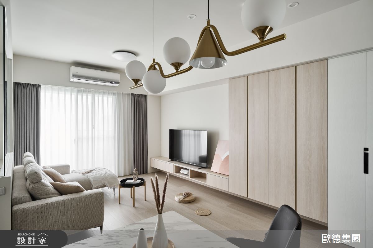 24坪新成屋(5年以下)＿北歐風客廳餐廳案例圖片＿台灣歐德傢俱股份有限公司＿歐德_166之11