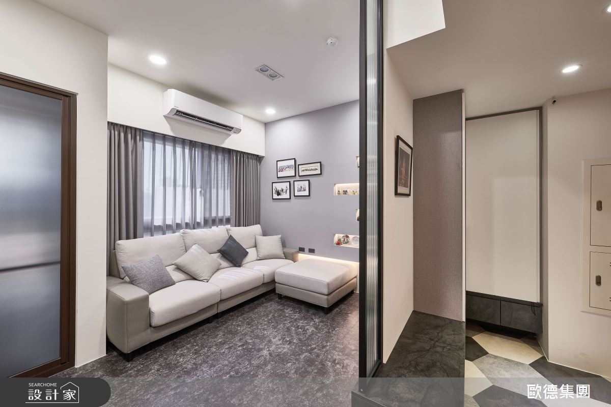 18坪新成屋(5年以下)＿工業風玄關客廳案例圖片＿台灣歐德傢俱股份有限公司＿歐德_167之4