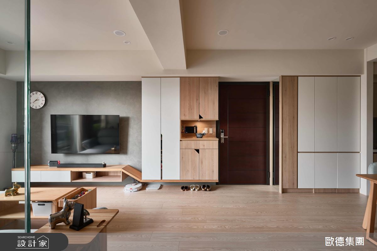 22坪新成屋(5年以下)＿日式禪風玄關客廳案例圖片＿台灣歐德傢俱股份有限公司＿歐德_169之16