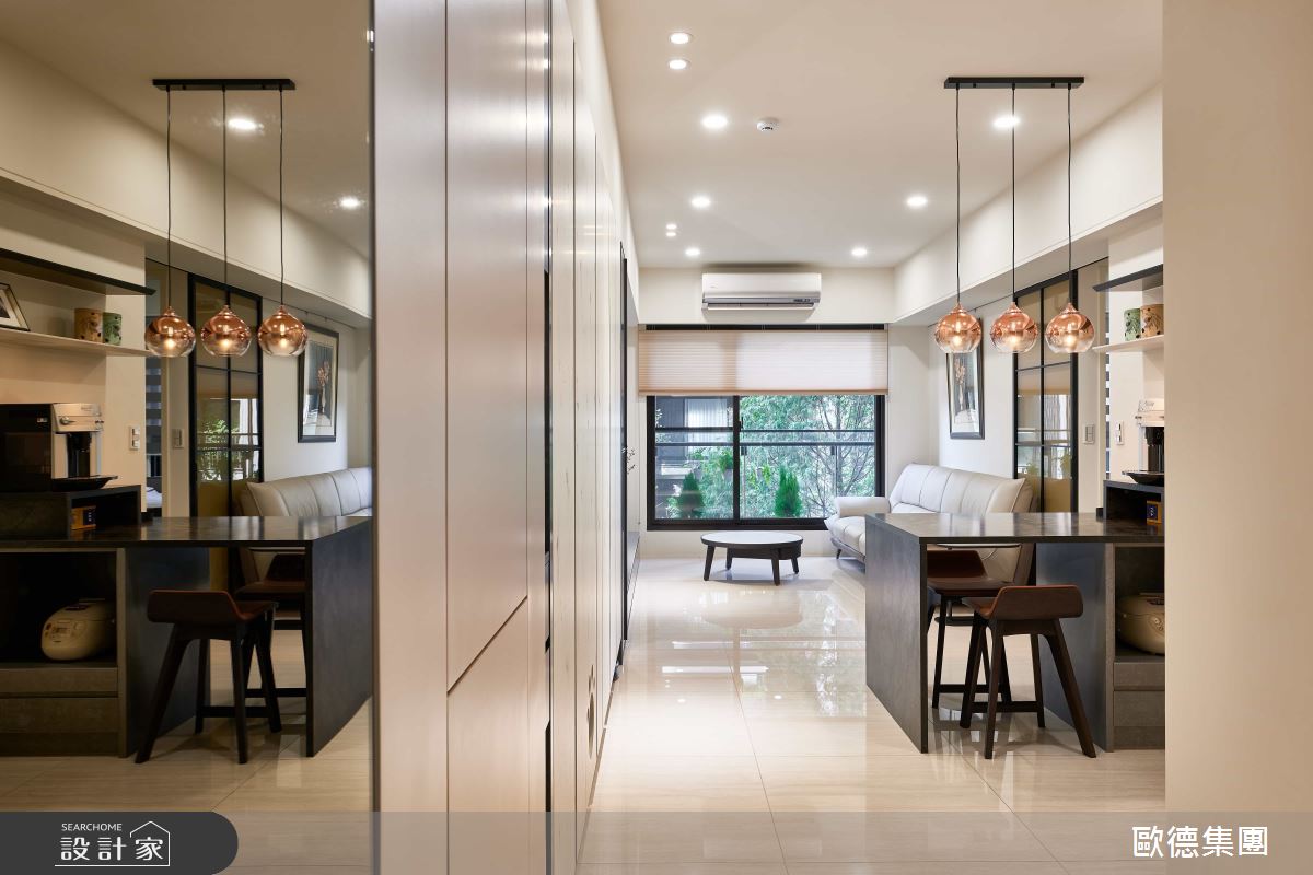 32坪新成屋(5年以下)＿現代風玄關客廳餐廳案例圖片＿台灣歐德傢俱股份有限公司＿歐德_171之4