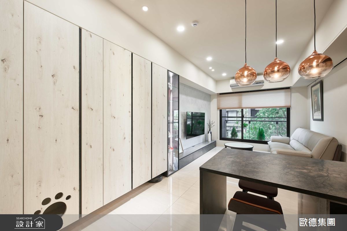 32坪新成屋(5年以下)＿現代風玄關客廳餐廳案例圖片＿台灣歐德傢俱股份有限公司＿歐德_171之5