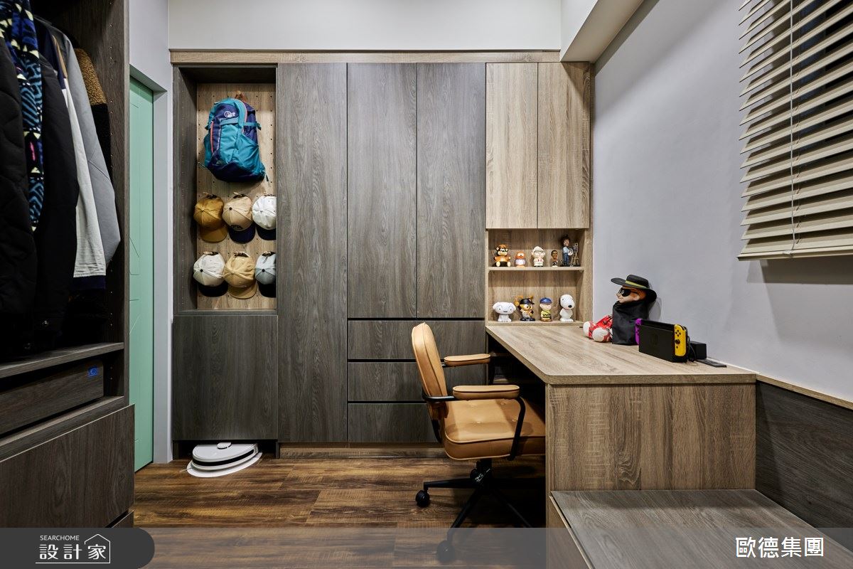 25坪新成屋(5年以下)＿混搭風更衣間多功能室案例圖片＿台灣歐德傢俱股份有限公司＿歐德_174之9