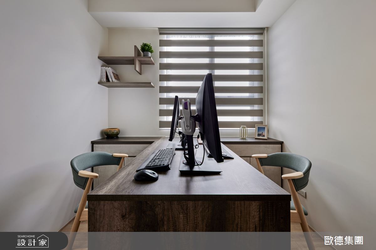 18坪新成屋(5年以下)＿北歐風書房案例圖片＿台灣歐德傢俱股份有限公司＿歐德_176之13
