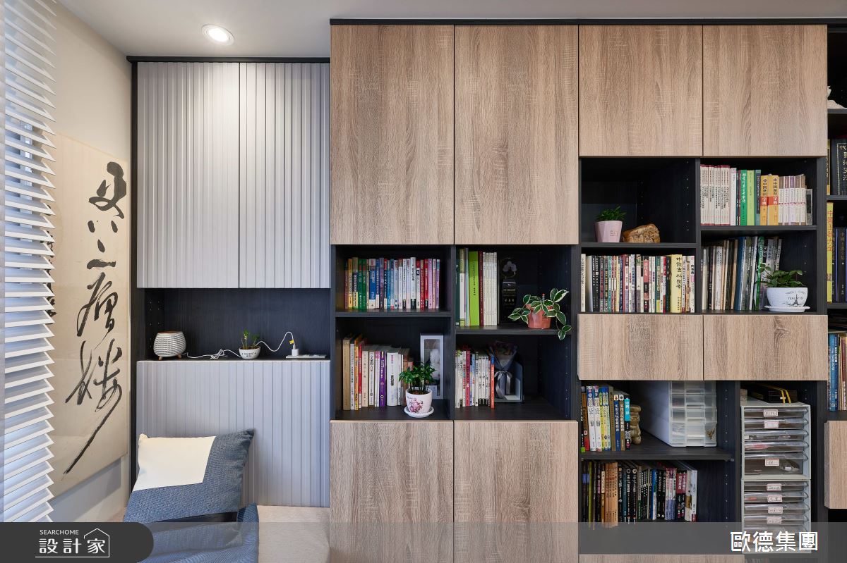 36坪新成屋(5年以下)＿現代風書房臥榻案例圖片＿台灣歐德傢俱股份有限公司＿歐德_178之5