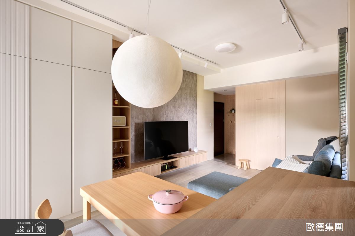 14坪新成屋(5年以下)＿簡約風客廳餐廳中島案例圖片＿台灣歐德傢俱股份有限公司＿歐德_183之5