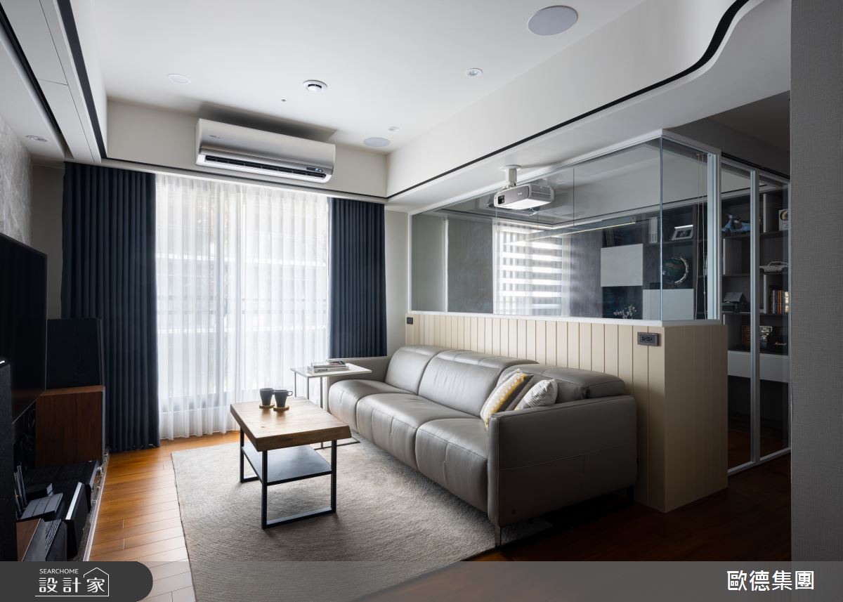 20坪新成屋(5年以下)＿簡約風客廳書房案例圖片＿台灣歐德傢俱股份有限公司＿歐德_184之5