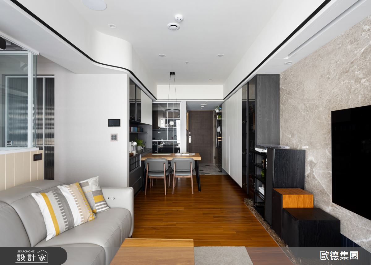 20坪新成屋(5年以下)＿簡約風玄關客廳餐廳案例圖片＿台灣歐德傢俱股份有限公司＿歐德_184之9