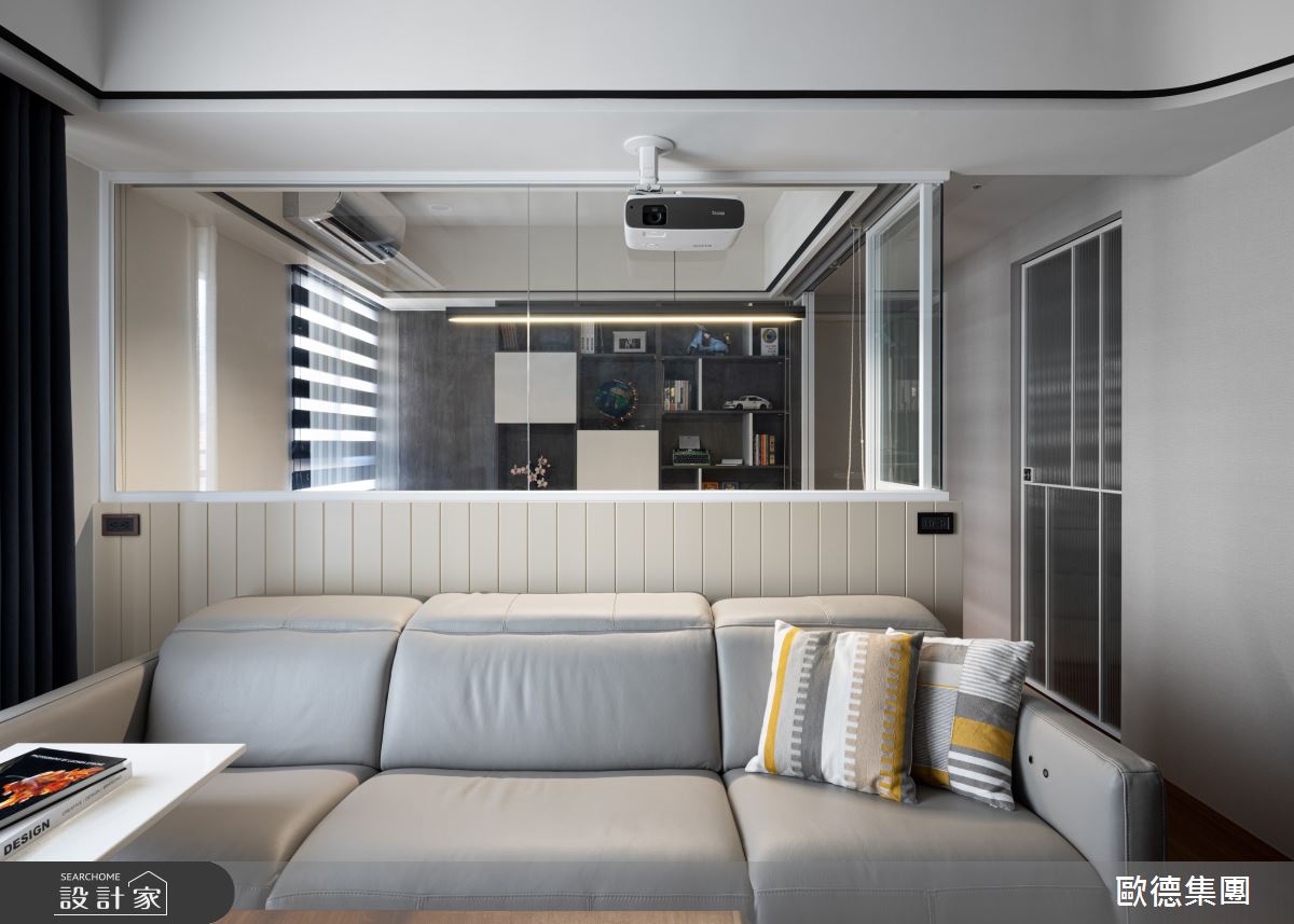 20坪新成屋(5年以下)＿簡約風客廳書房案例圖片＿台灣歐德傢俱股份有限公司＿歐德_184之11
