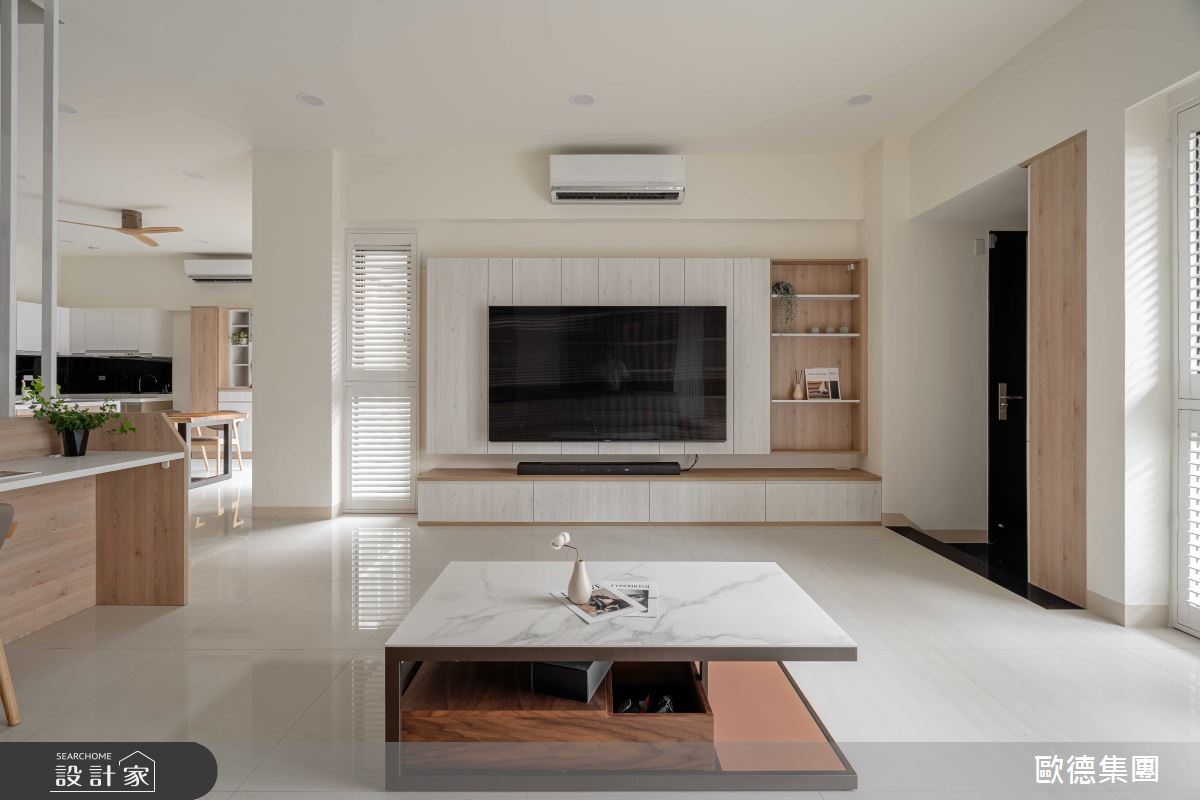 50坪新成屋(5年以下)＿無印風玄關客廳案例圖片＿台灣歐德傢俱股份有限公司＿歐德_188之4