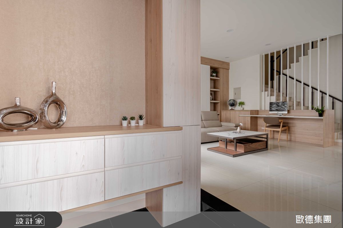 50坪新成屋(5年以下)＿無印風玄關客廳案例圖片＿台灣歐德傢俱股份有限公司＿歐德_188之1