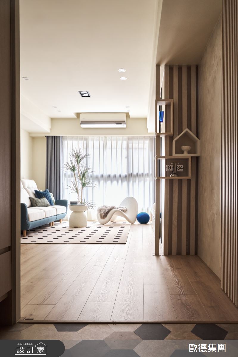 28坪新成屋(5年以下)＿北歐風玄關客廳案例圖片＿台灣歐德傢俱股份有限公司＿歐德_191之1