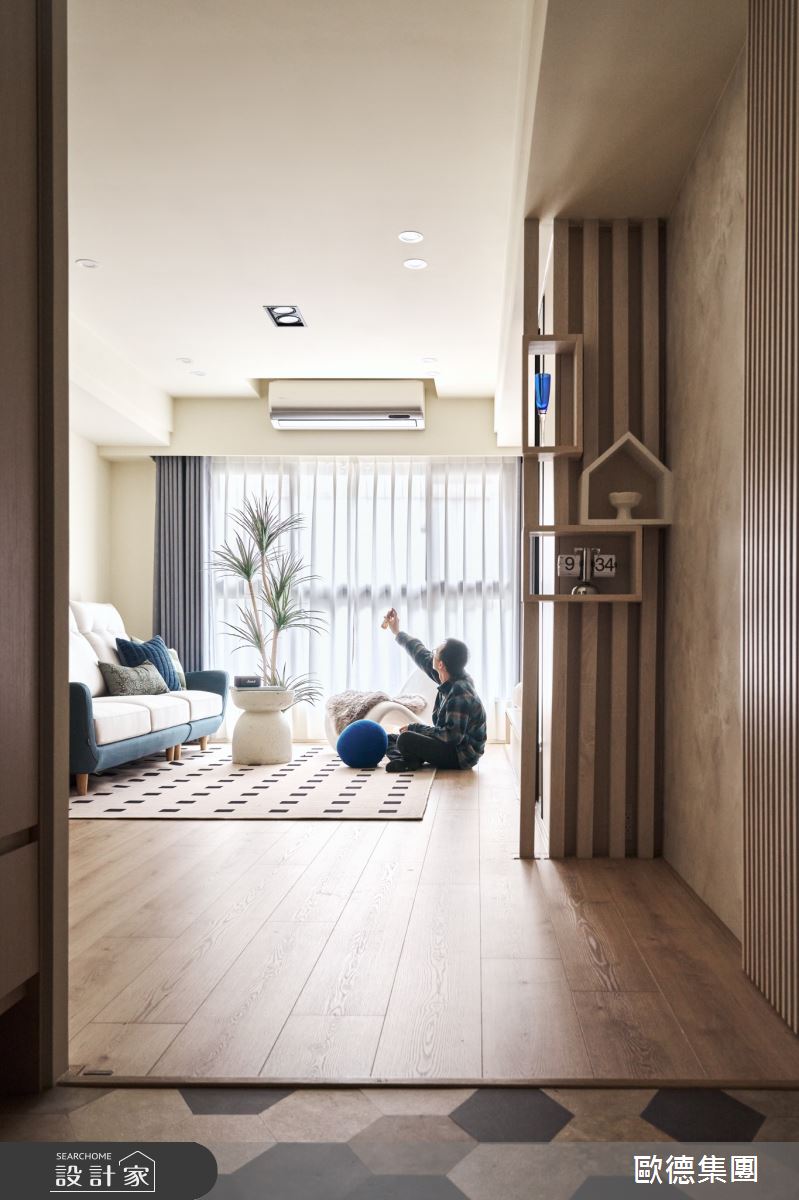 28坪新成屋(5年以下)＿北歐風玄關客廳案例圖片＿台灣歐德傢俱股份有限公司＿歐德_191之2