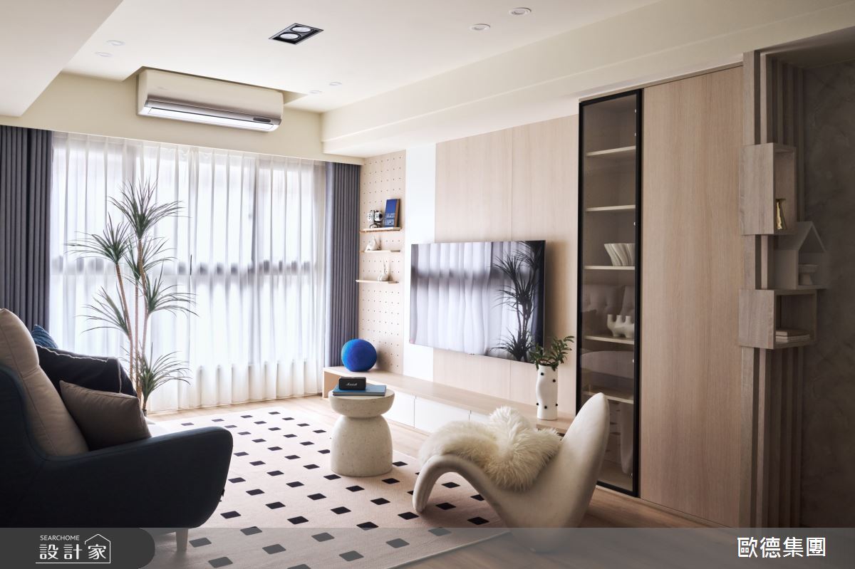 28坪新成屋(5年以下)＿北歐風客廳案例圖片＿台灣歐德傢俱股份有限公司＿歐德_191之6