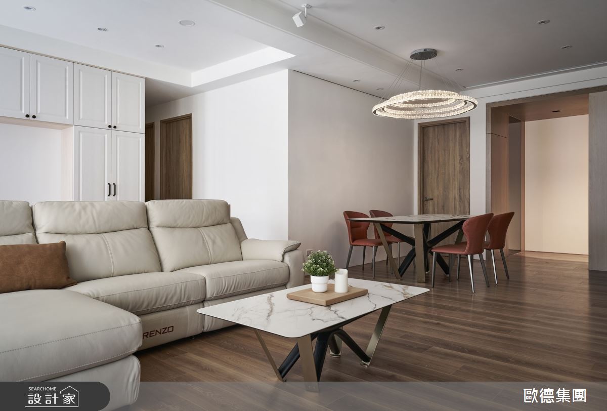 20坪新成屋(5年以下)＿鄉村風客廳餐廳案例圖片＿台灣歐德傢俱股份有限公司＿歐德_192之20