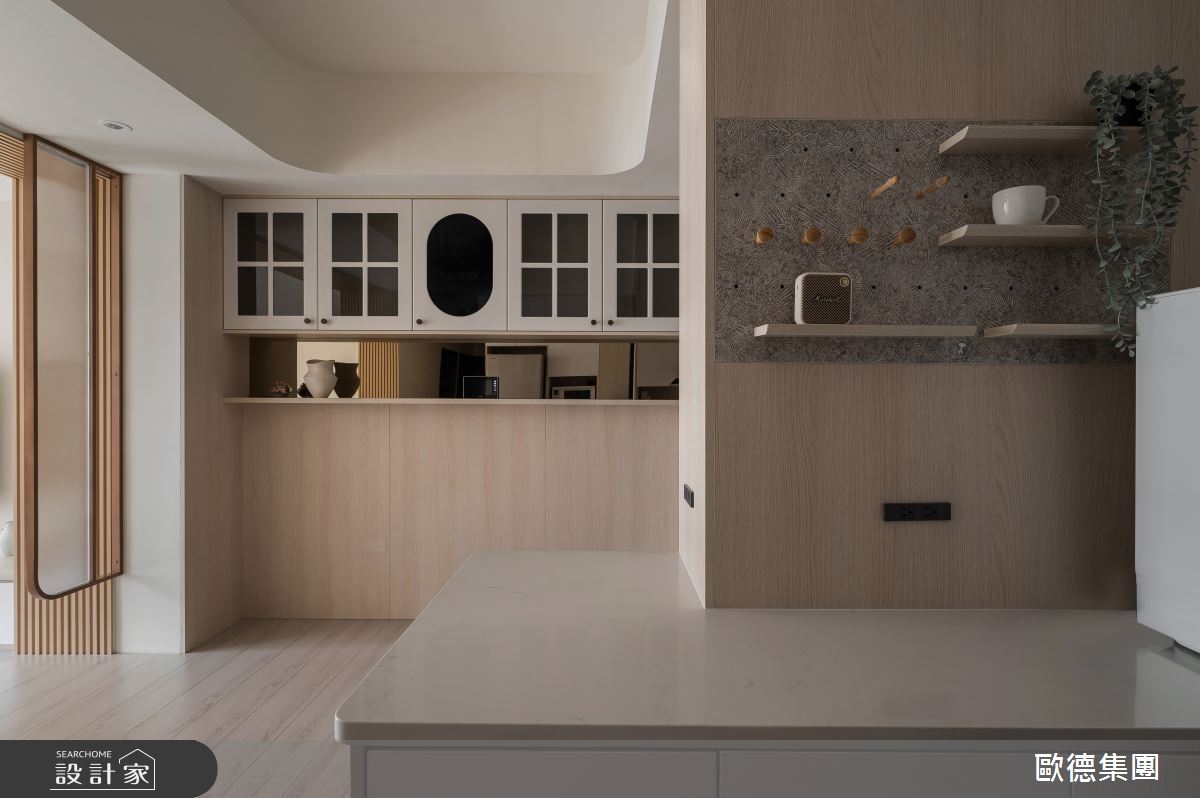 25坪新成屋(5年以下)＿日式風吧檯中島案例圖片＿台灣歐德傢俱股份有限公司＿歐德_194之18