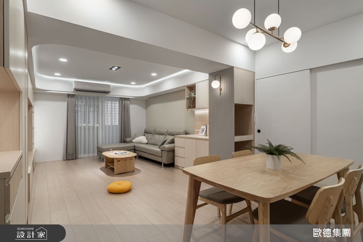 老屋(16~30年)＿北歐風客廳餐廳案例圖片＿台灣歐德傢俱股份有限公司＿歐德_202之2