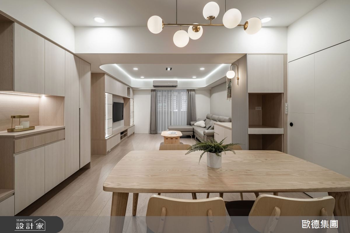 老屋(16~30年)＿北歐風客廳餐廳案例圖片＿台灣歐德傢俱股份有限公司＿歐德_202之4