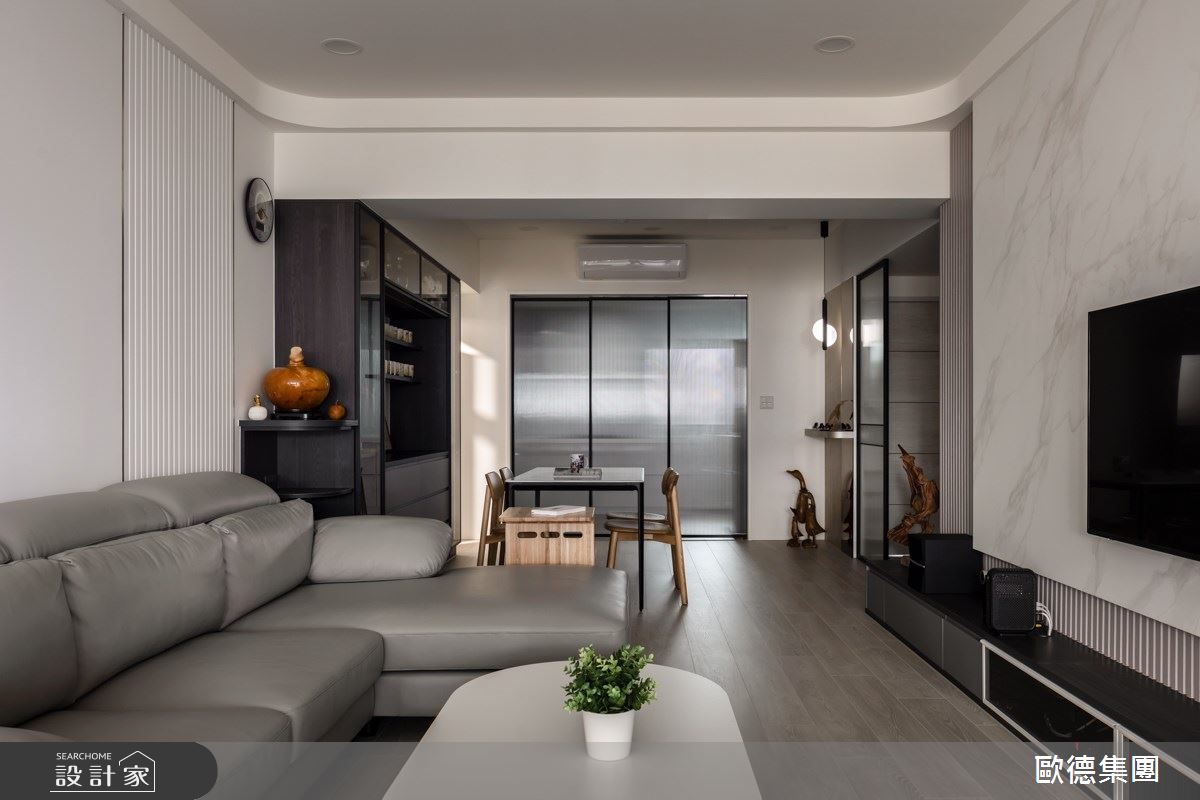 55坪老屋(16~30年)＿現代風客廳餐廳案例圖片＿台灣歐德傢俱股份有限公司＿歐德_203之3
