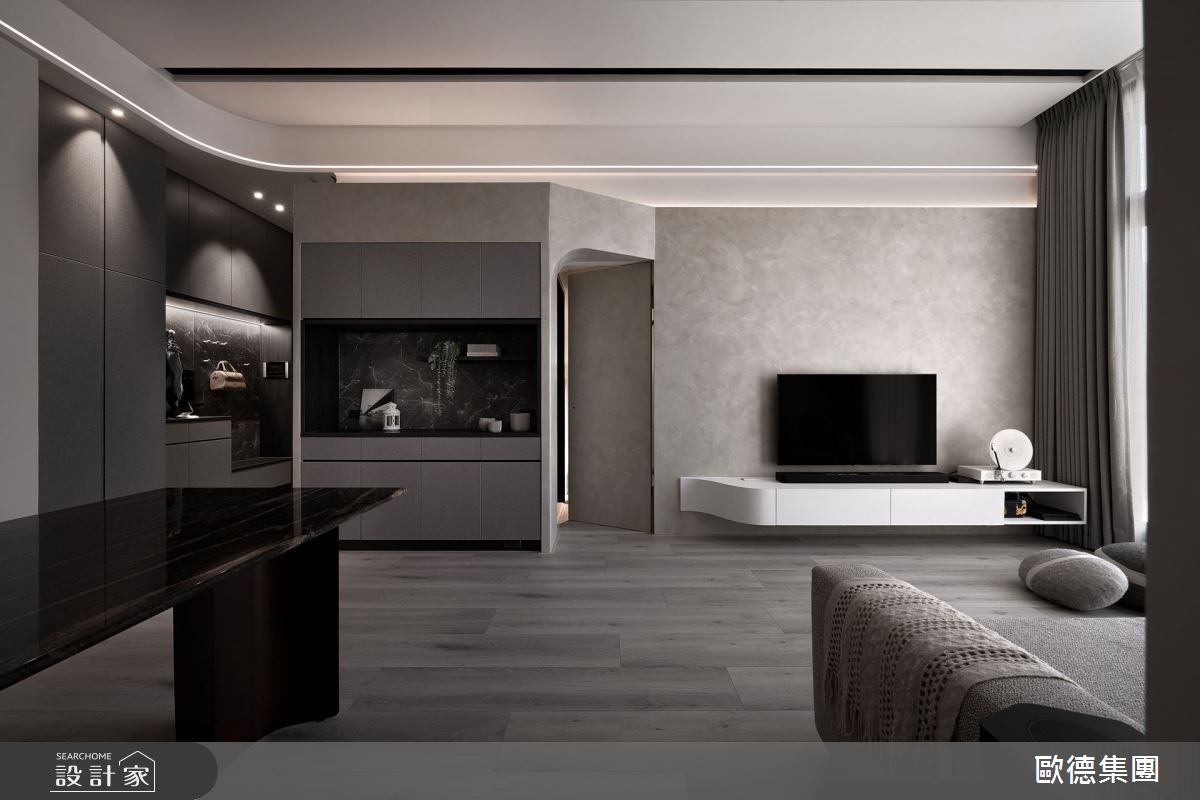 27坪新成屋(5年以下)＿現代簡約風客廳餐廳案例圖片＿台灣歐德傢俱股份有限公司＿歐德_204之12