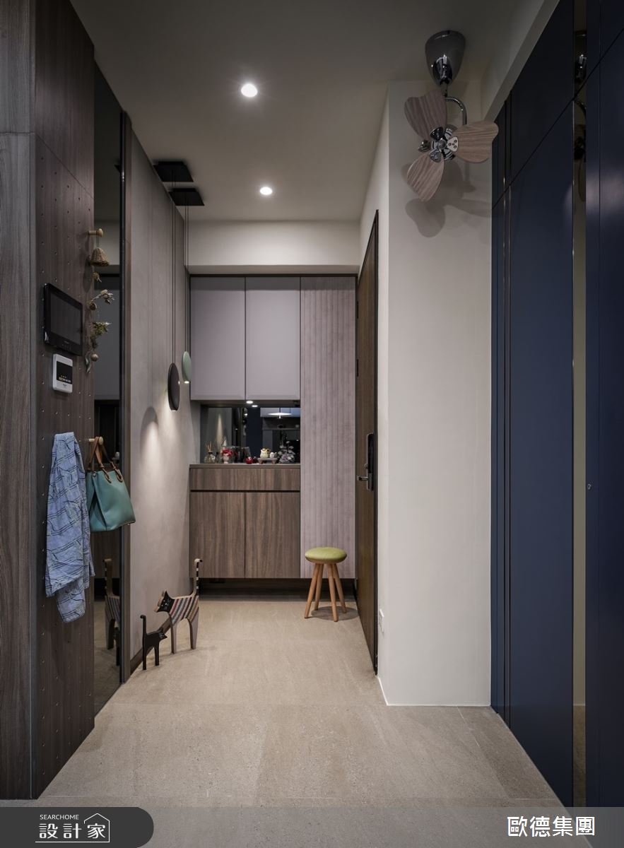 25坪新成屋(5年以下)＿混搭風玄關案例圖片＿台灣歐德傢俱股份有限公司＿歐德_205之2