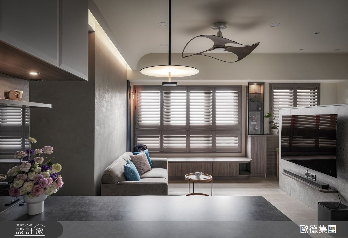 25坪新成屋(5年以下)＿混搭風客廳餐廳案例圖片＿台灣歐德傢俱股份有限公司＿歐德_205之10